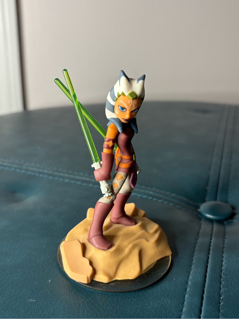 Disney Infinity Ahsoka Tano Figurine with Green Lightsabers